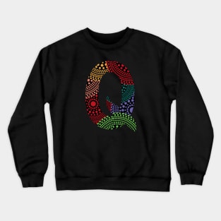 Q Aboriginal Art Crewneck Sweatshirt